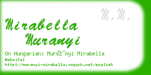 mirabella muranyi business card